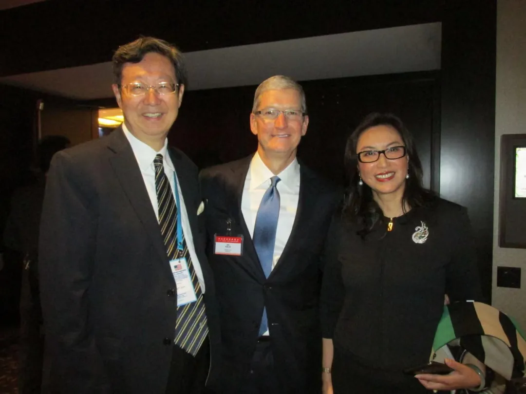 With Apple CEO Tim Cook